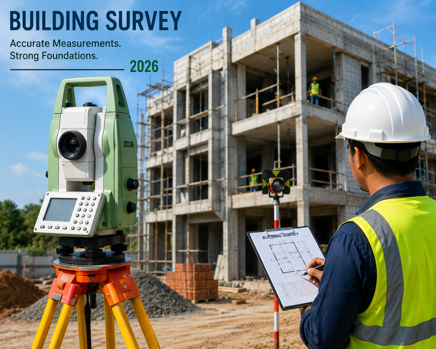 Survey engineers on site