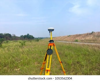 Land contour survey site